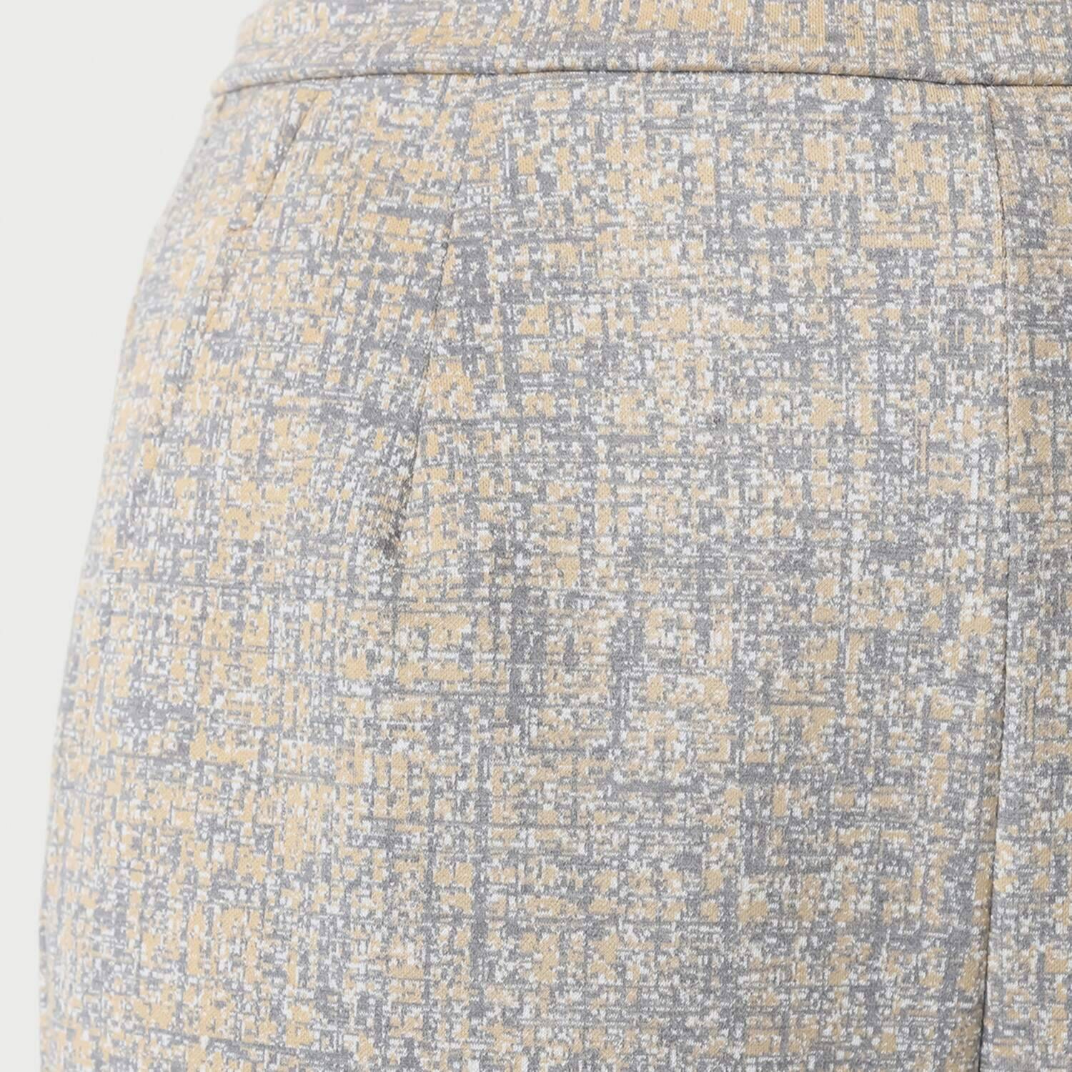 上質ごこち アーバンモザイク ジャガード ストレートパンツ