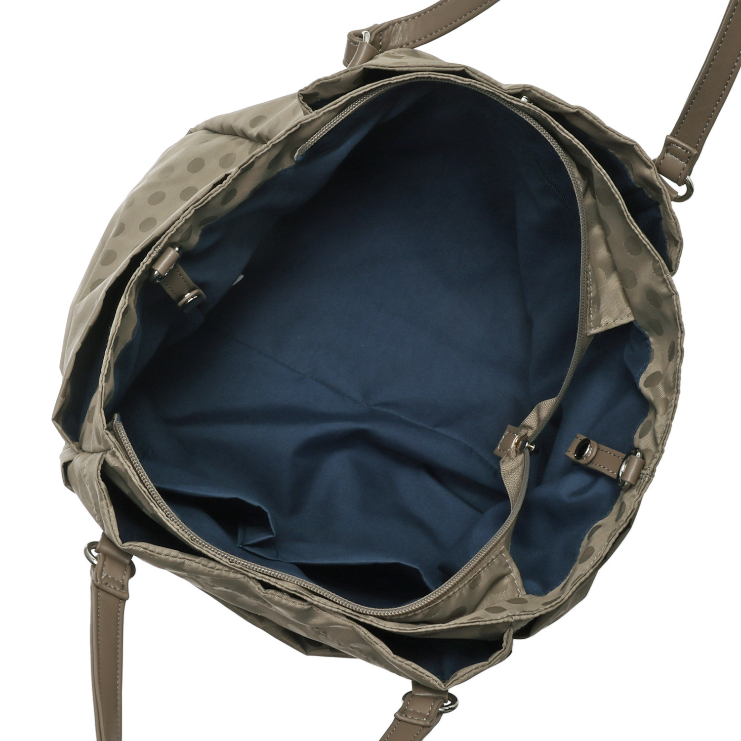 イザック はっ水　軽量 ドットジャガード ２ウェイトートバッグ＆ ショルダーバッグセット