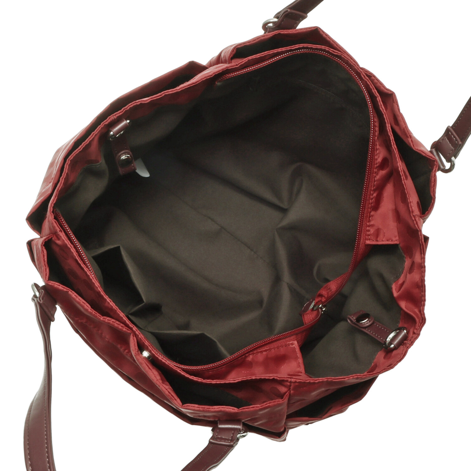 イザック はっ水　軽量 ドットジャガード ２ウェイトートバッグ＆ ショルダーバッグセット