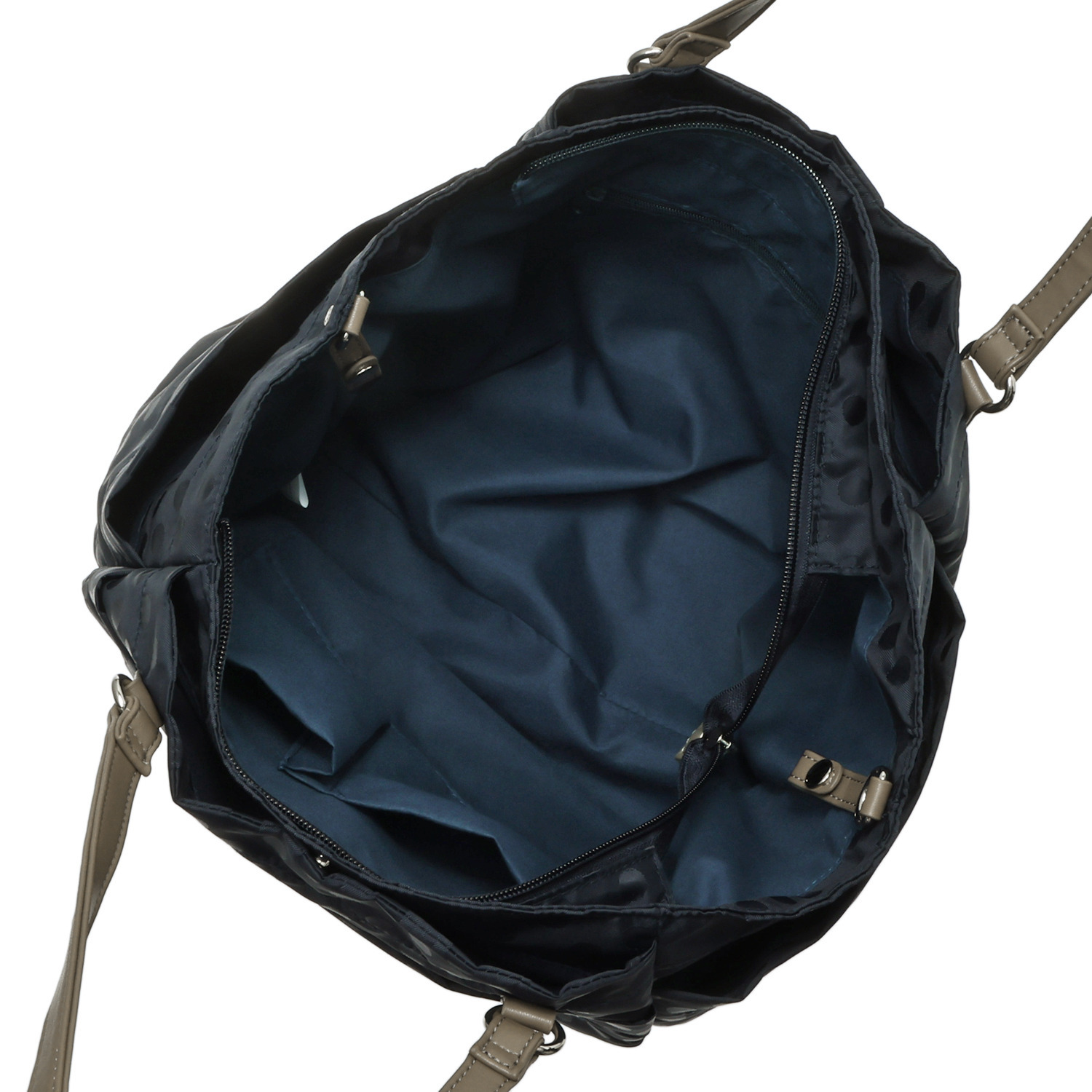 イザック はっ水　軽量 ドットジャガード ２ウェイトートバッグ＆ ショルダーバッグセット