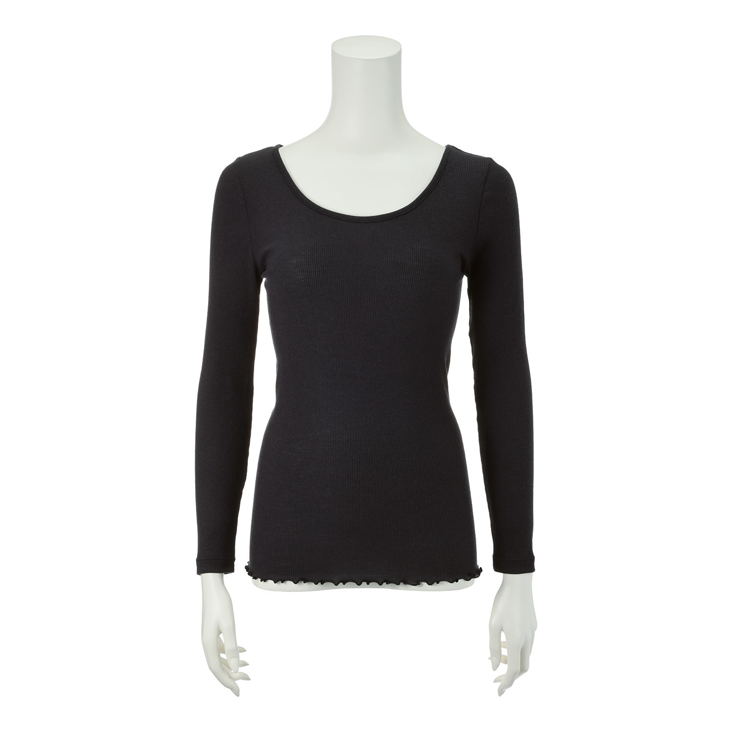 ヘ・エラ 日本製 抗菌防臭・消臭・吸湿発熱 極上メリノウール１００％ バレエネックインナー