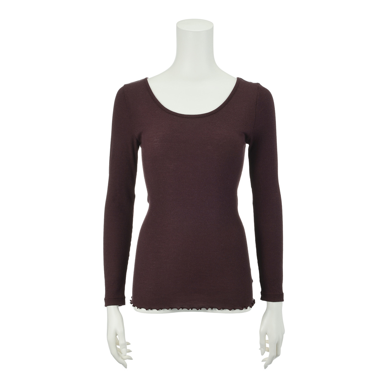 ヘ・エラ 日本製 抗菌防臭・消臭・吸湿発熱 極上メリノウール１００％ バレエネックインナー