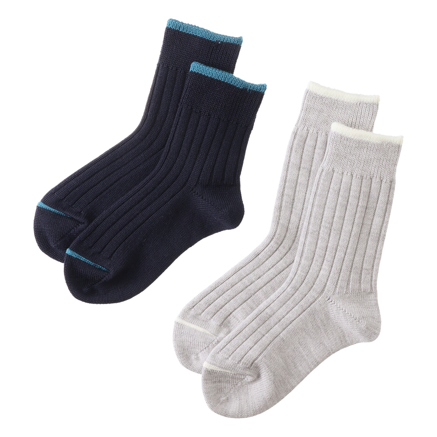 ヘ・エラ 日本製　消臭 メリノウール使用 靴下２足組＜婦人用＞