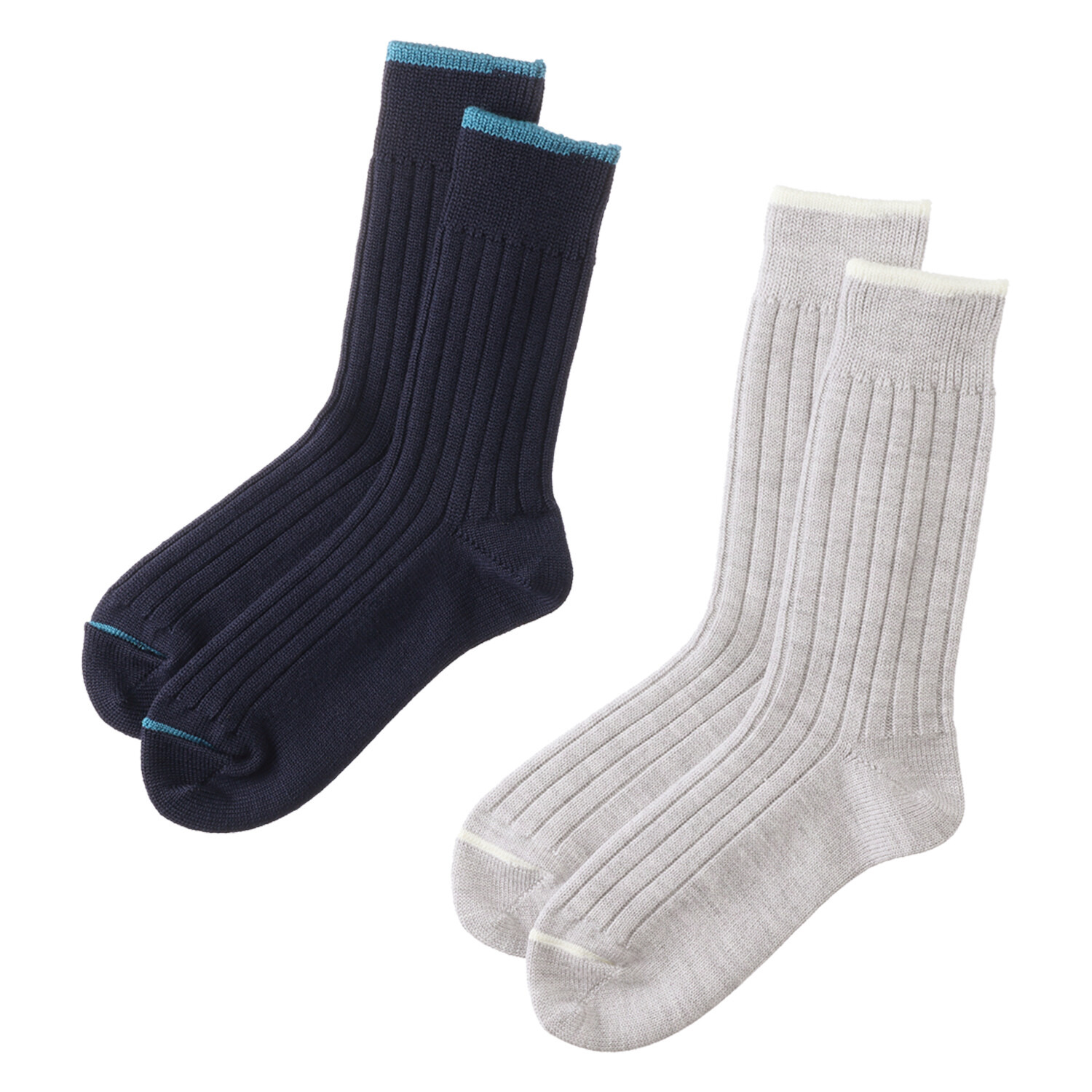 ヘ・エラ 日本製　消臭 メリノウール使用 靴下２足組＜紳士用＞