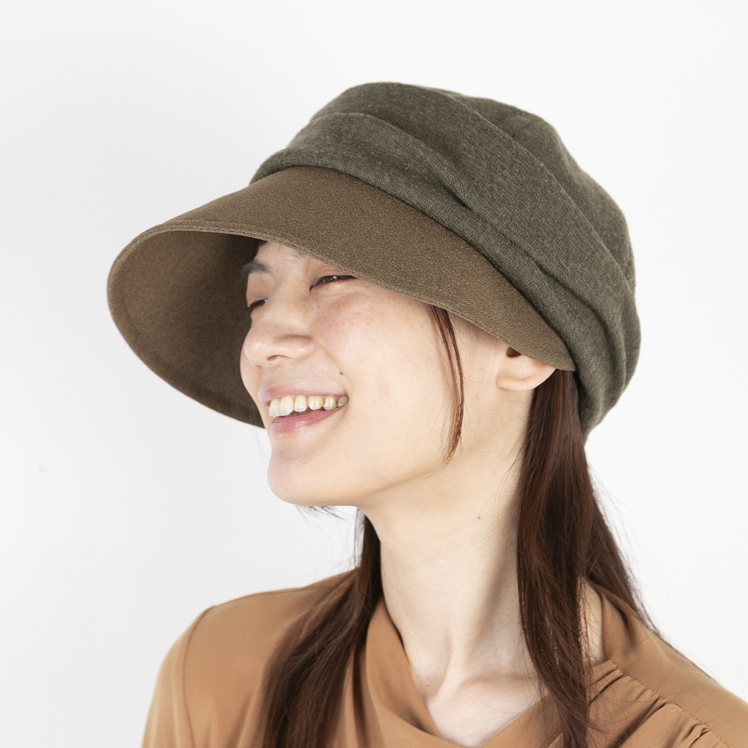 ベル・モード 日本製 ウールガーゼの エアリードレープ キャスケット