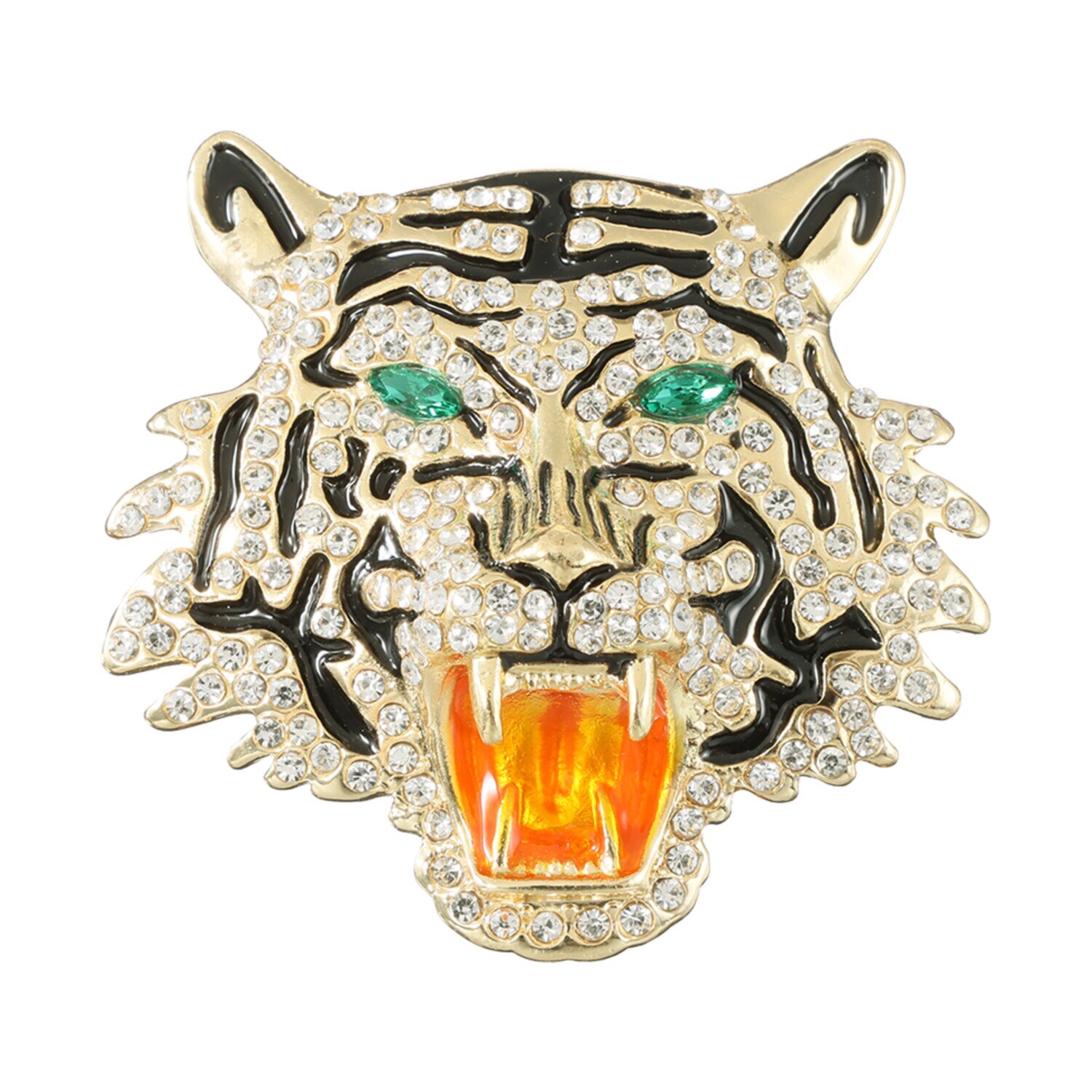 韓国トレンド 雑貨コレクション キラキラビジュウブローチ ＜トラ＞