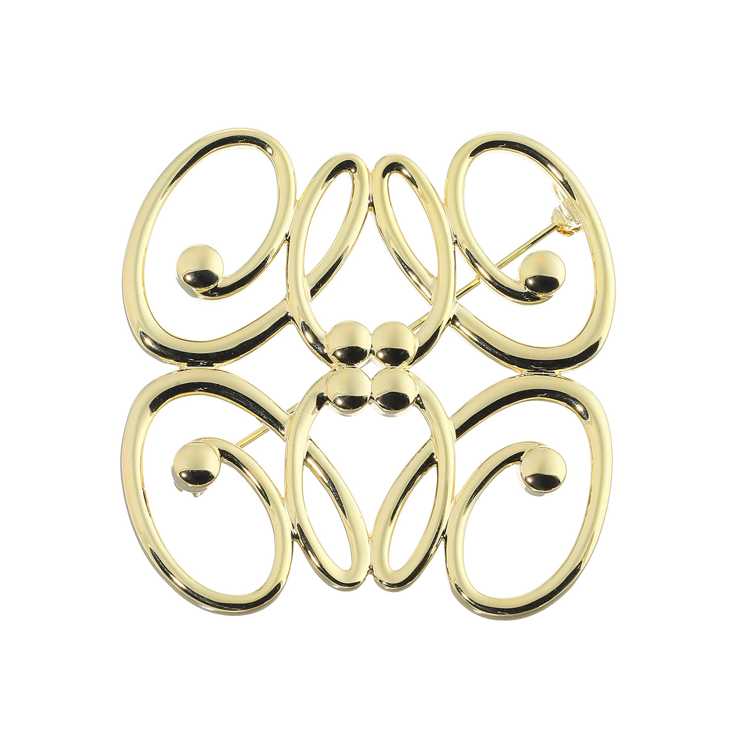 エアリーフェアリー メタルライン アートカリグラフィ ブローチ