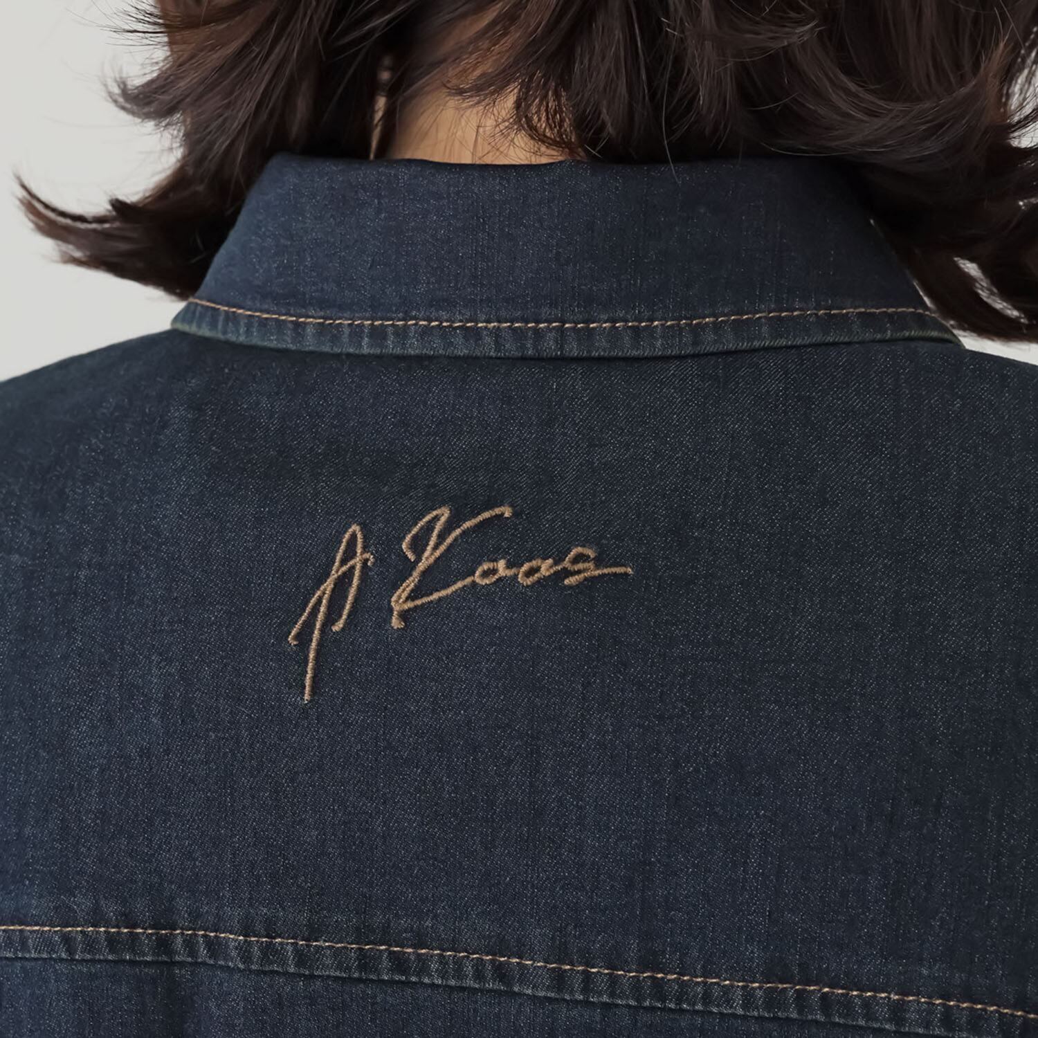 アトリエ　クース デニム×レースで 大人カジュアルを楽しんで ライトデニムジャケット