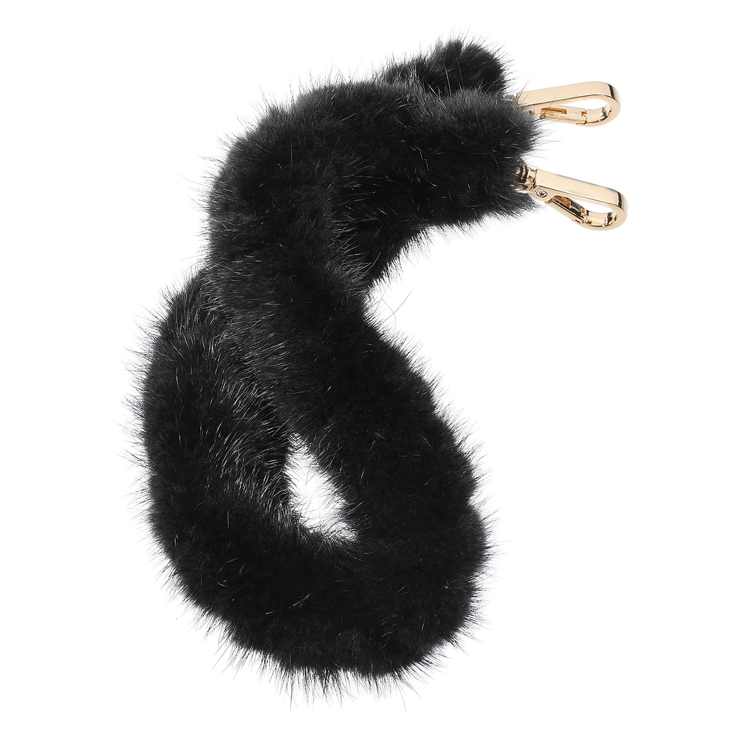 メルレット ミンクファー 編み込み マルチストラップ