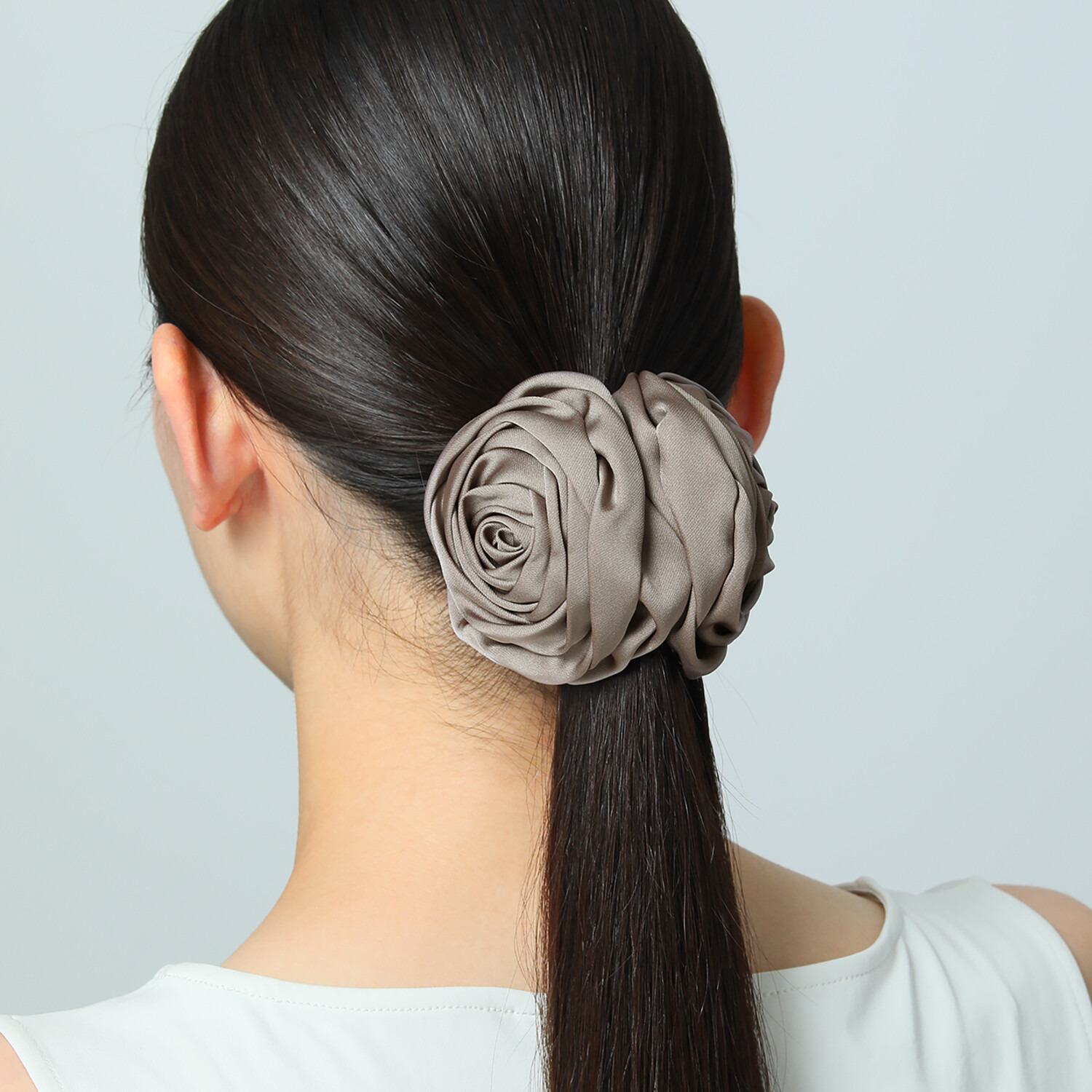 メルレット サテン ロマンティックローズ バンスクリップ