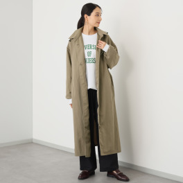 ヘ・エラ はっ水 大人美人 ナイロンワッシャー ロングコート