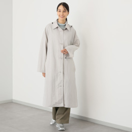 ヘ・エラ はっ水 大人美人 ナイロンワッシャー ロングコート