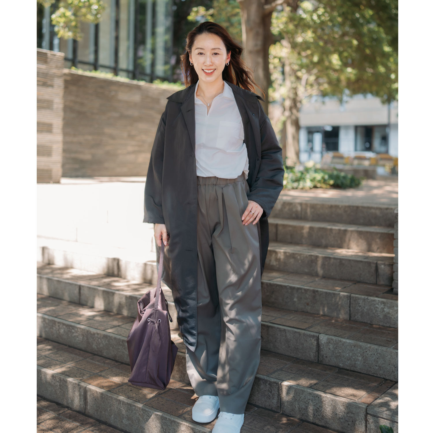 ヘ・エラ はっ水 大人美人 ワンハンドルトートバッグ