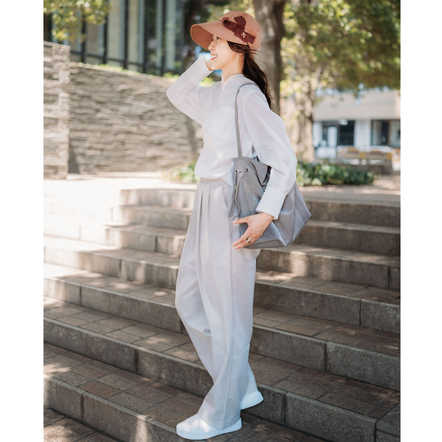 ヘ・エラ はっ水 大人美人 ワンハンドルトートバッグ