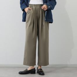 ヘ・エラ はっ水 大人美人 シルエットが決めて ワイドパンツ