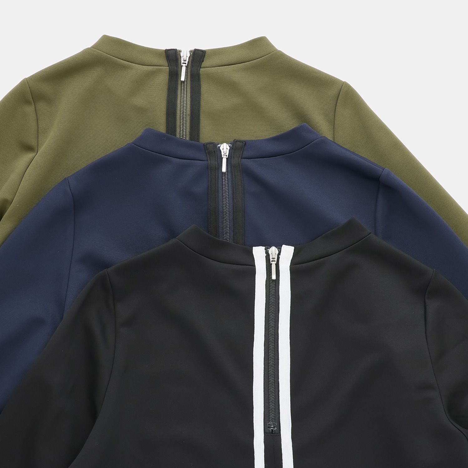 マチュート 背中で魅せるスポーティー 配色ラインプルオーバー