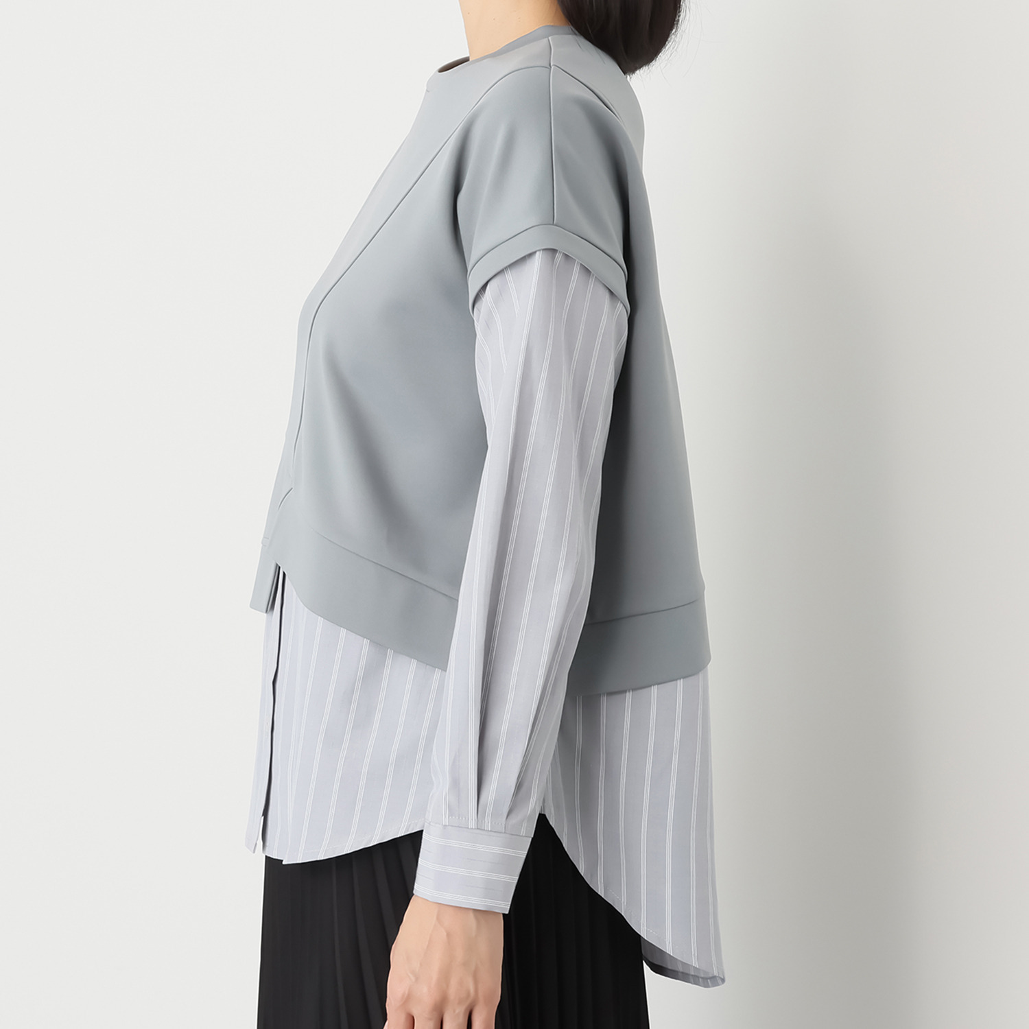 マチュート 重ねずに叶う今っぽさ レイヤード風トップス