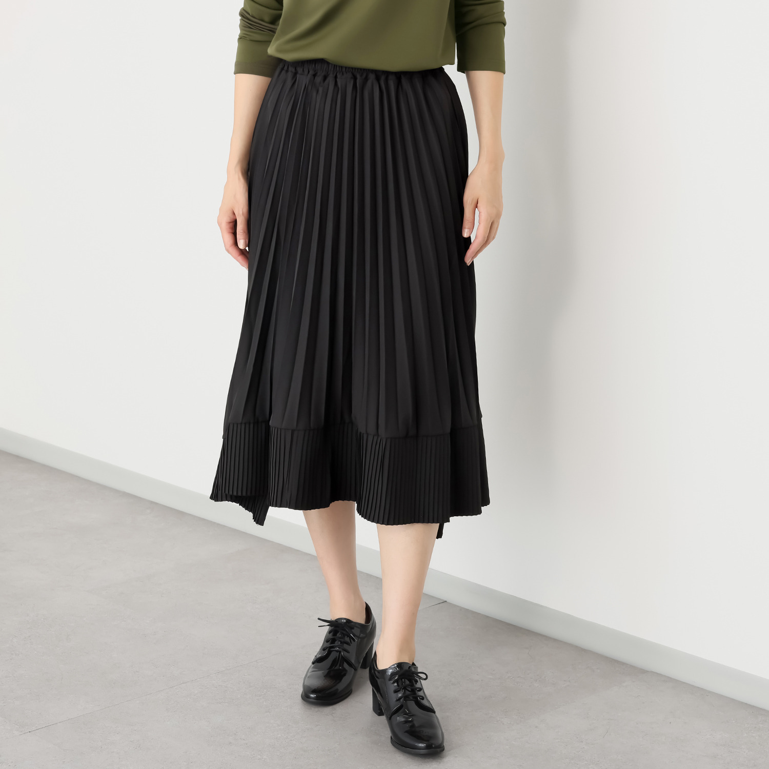 マチュート 甘さひとさじのティアード アシンメトリースカート