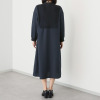 マチュート 日常をおしゃれに彩る ニットミックスワンピース