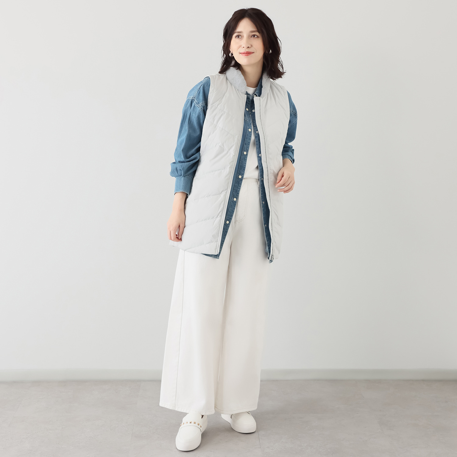 フィラ はっ水・防風 キルトステッチ スペシャルダウンベスト