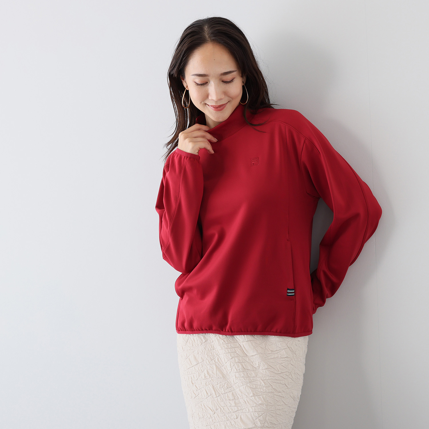 フィラ 吸光発熱 モックネックシャツ