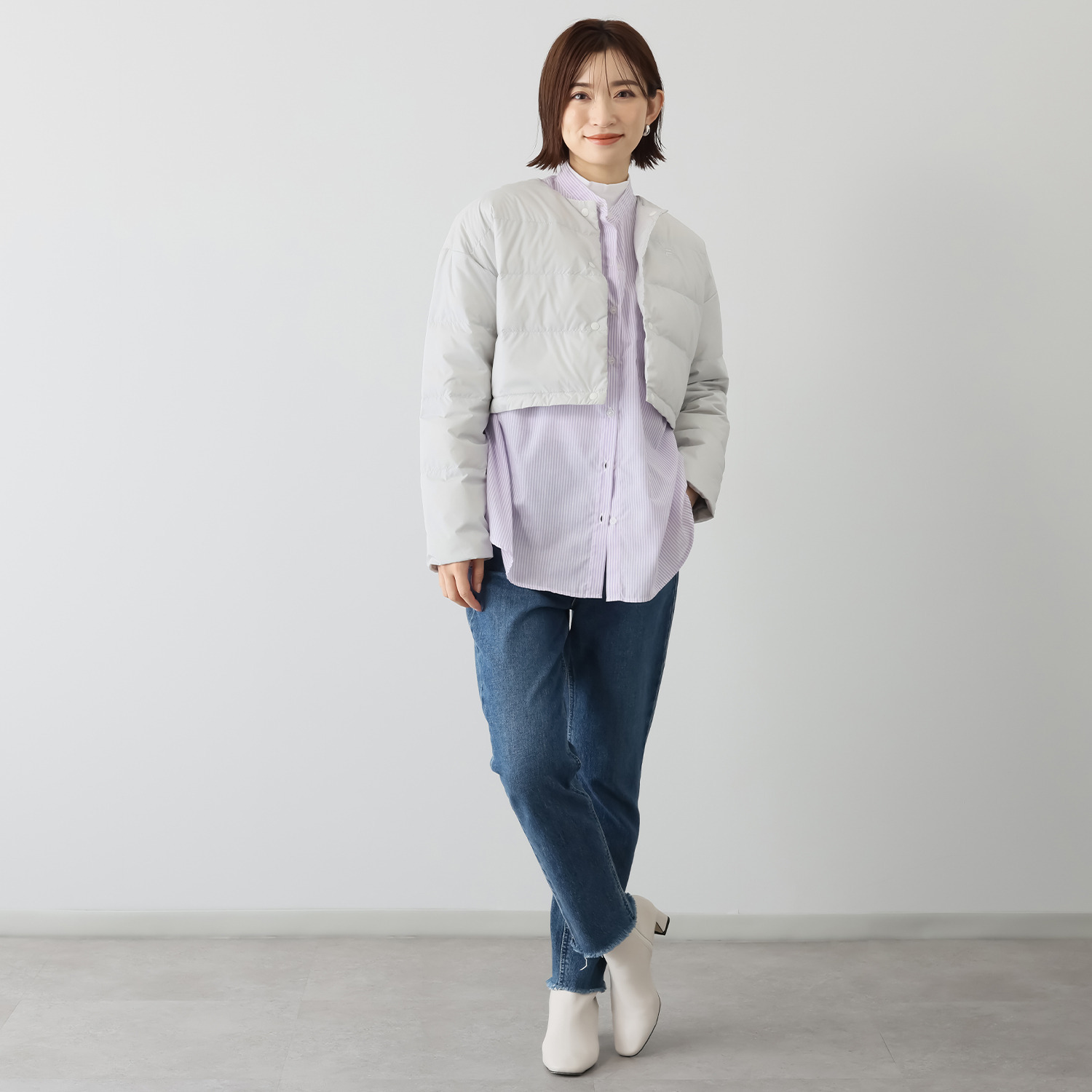 フィラ はっ水・防風 軽量ダウンボレロ