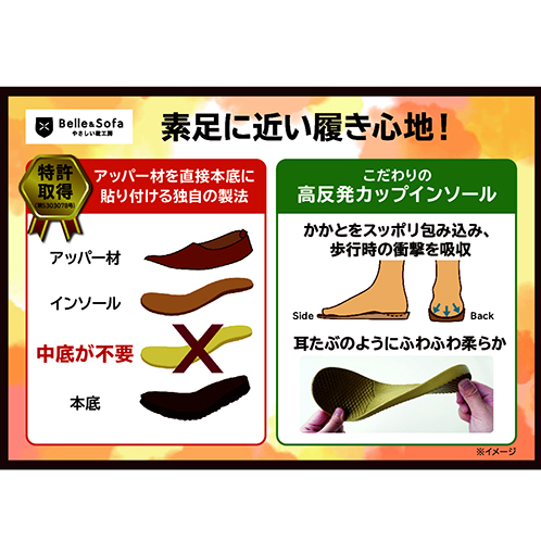 やさしい靴工房 ベル＆ソファ マグネットストラップ シューズ＜ＫＡＹＡＫ＞