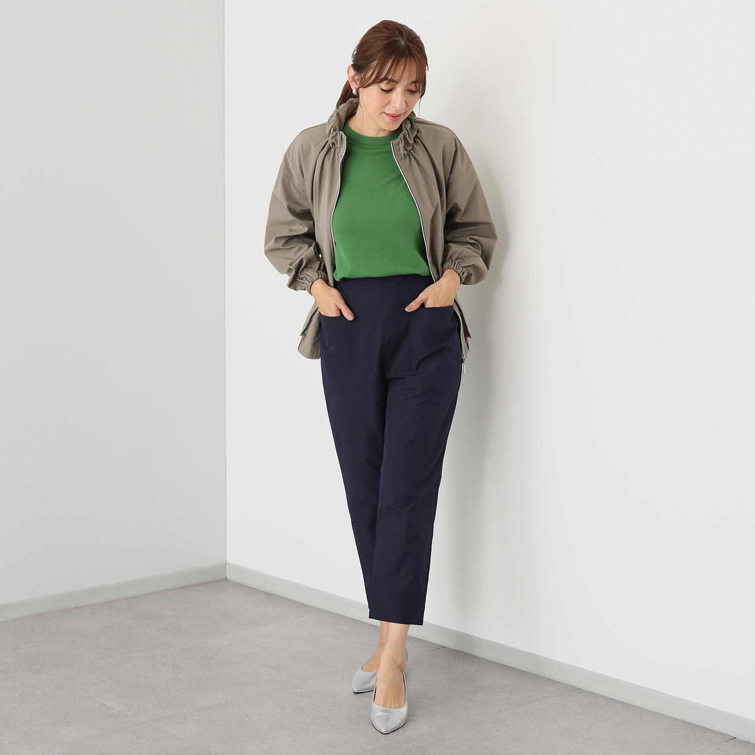 フェアリア　ビス はっ水 ポケットアクセントパンツ