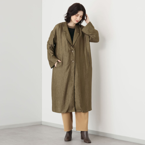 ラ　ヴァーグ　デトワール　パサッと羽織る　軽量で上品な一枚仕立て　キラキラコート