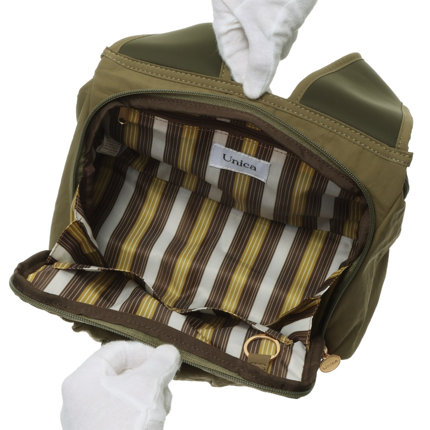 ウニカ 人間工学に基づいた ふんわりギャザー 軽量ショルダーバッグ