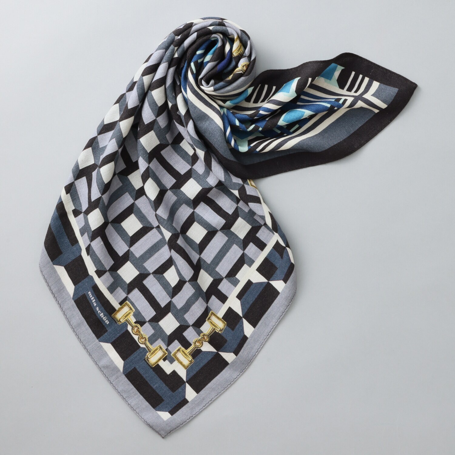 ミラ・ショーン ウールシルク スヌードスカーフ