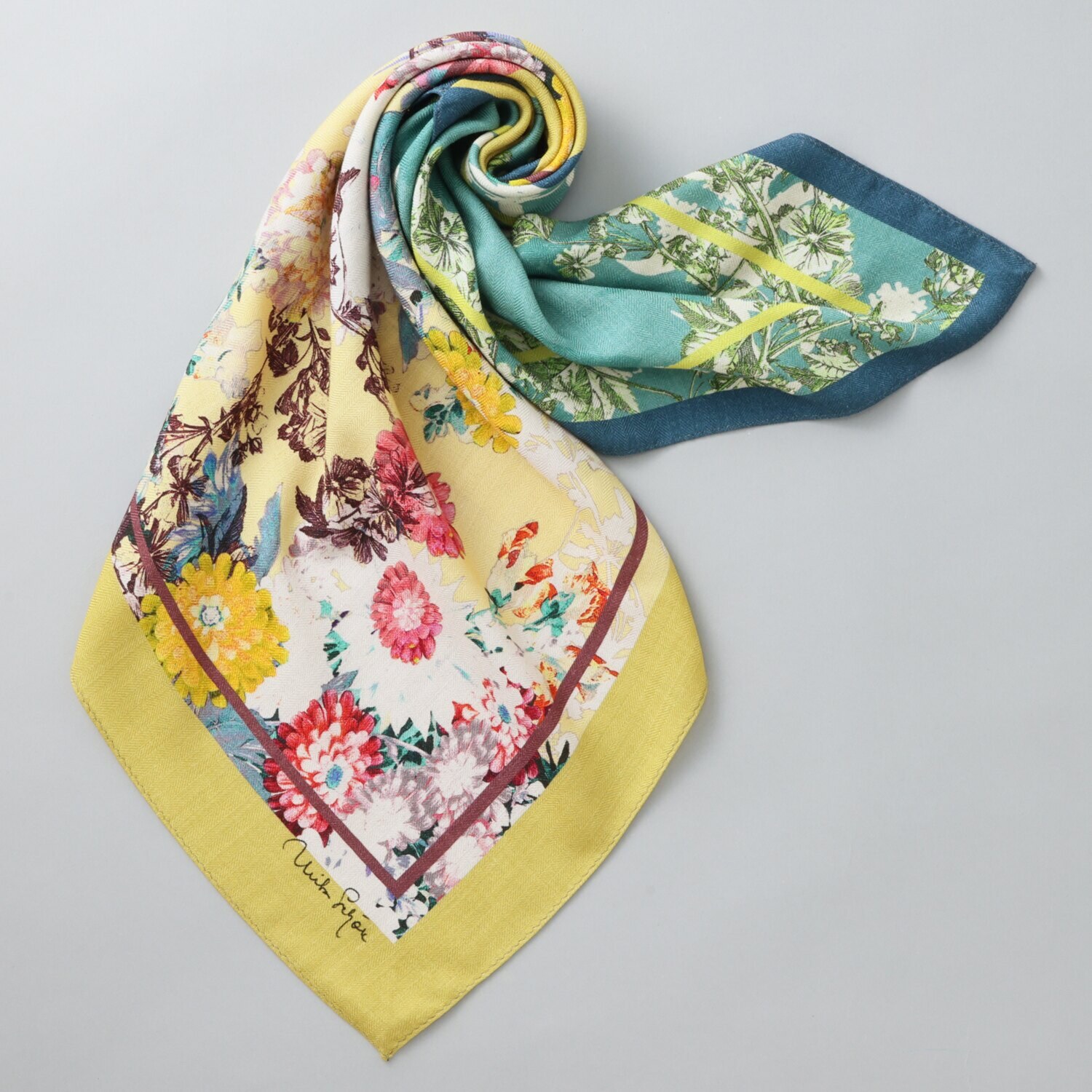 ミラ・ショーン ウールシルク スヌードスカーフ