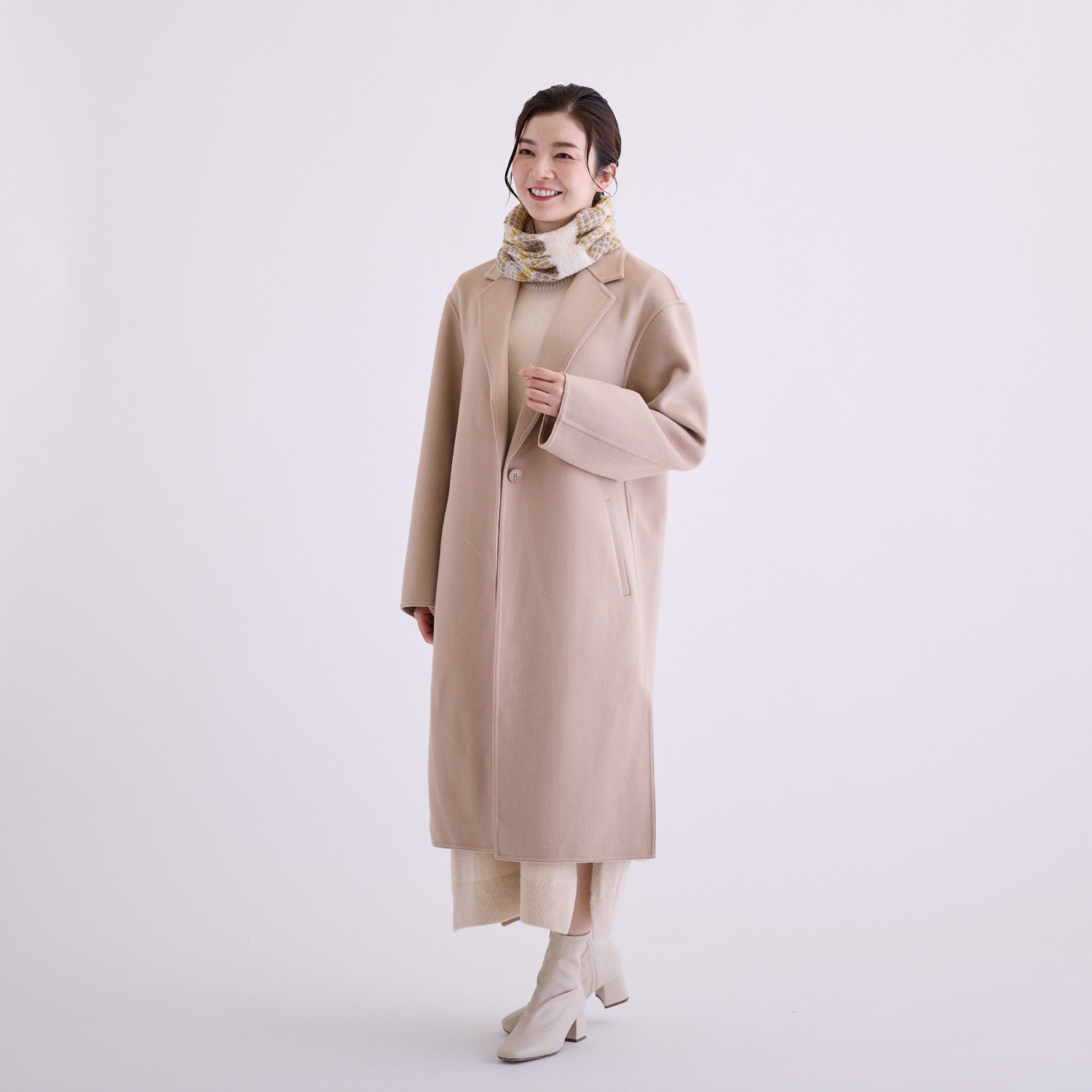 ルナルーチェ 日本製 ニットプチスヌード