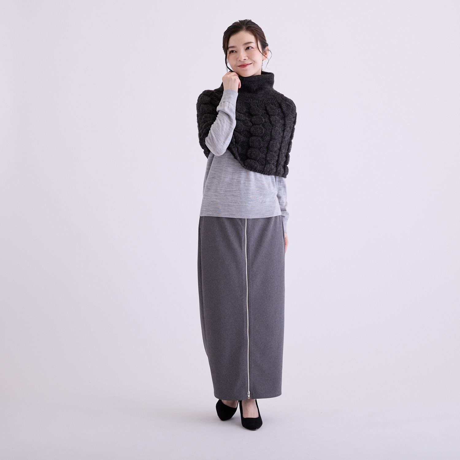 ルナルーチェ 日本製 ショルダーケープ