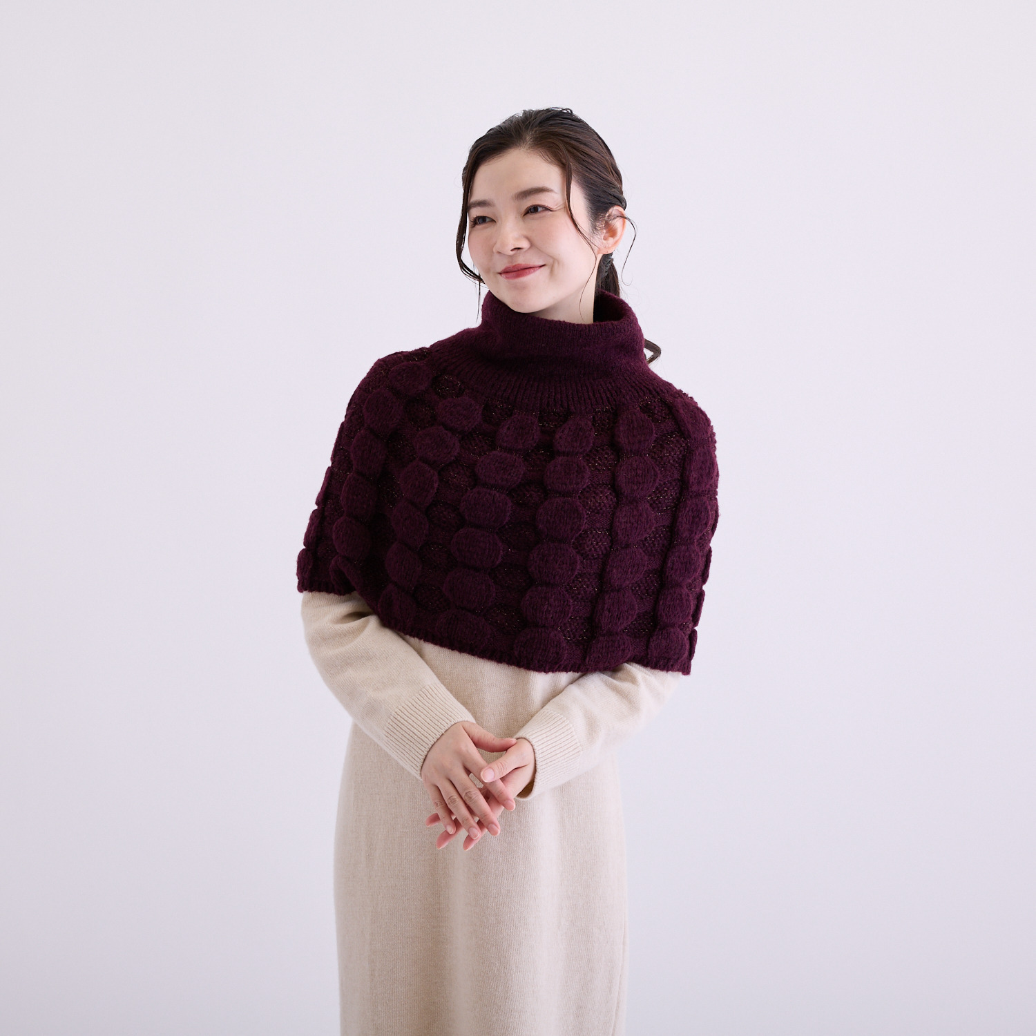 ルナルーチェ 日本製 ショルダーケープ