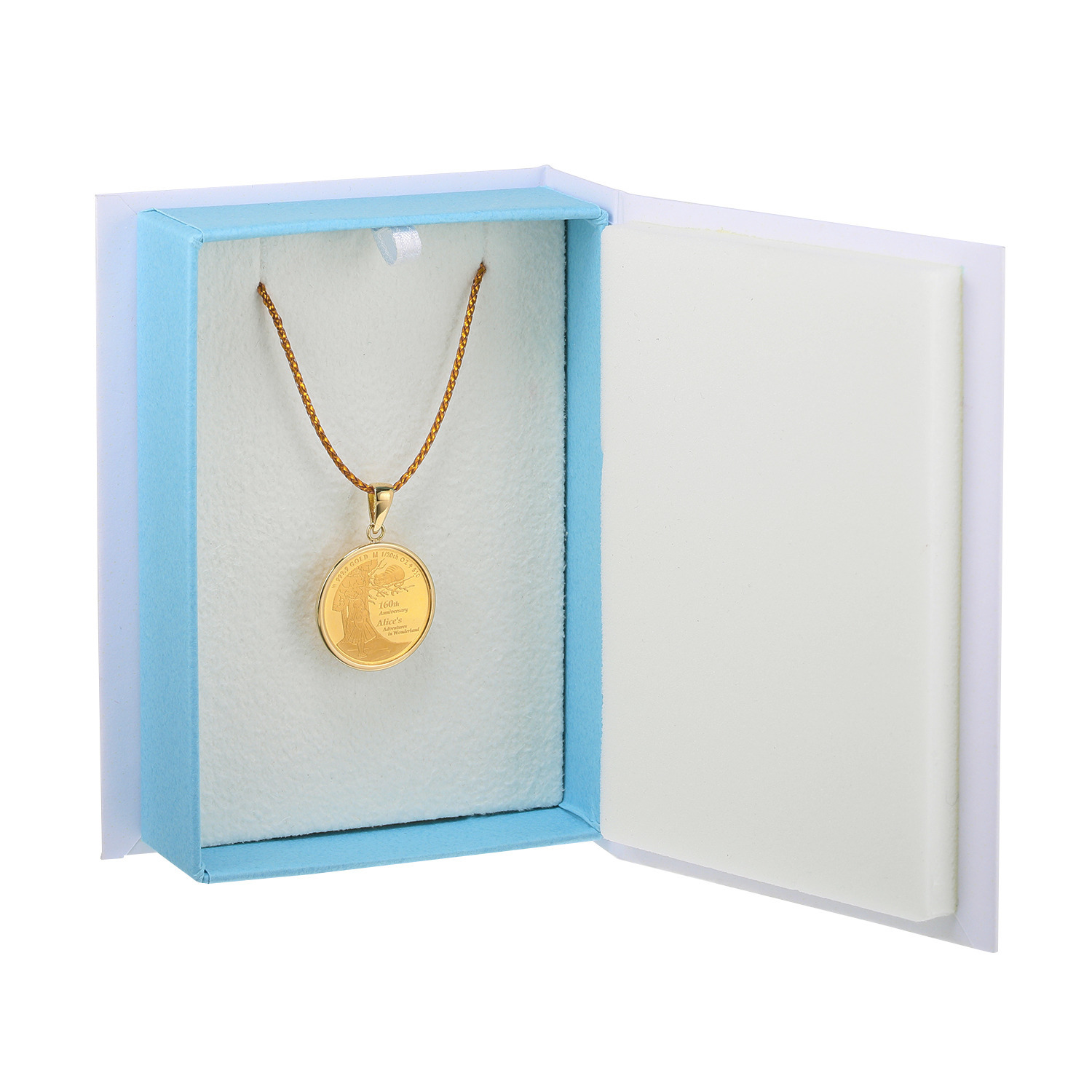 チェルカーレ 純金　ロイヤルミント製造 ２０２５年 不思議の国のアリス コインペンダントトップ ＜１／２０オンス＞