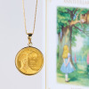 チェルカーレ 純金　ロイヤルミント製造 ２０２５年 不思議の国のアリス コインペンダントトップ ＜１／２０オンス＞