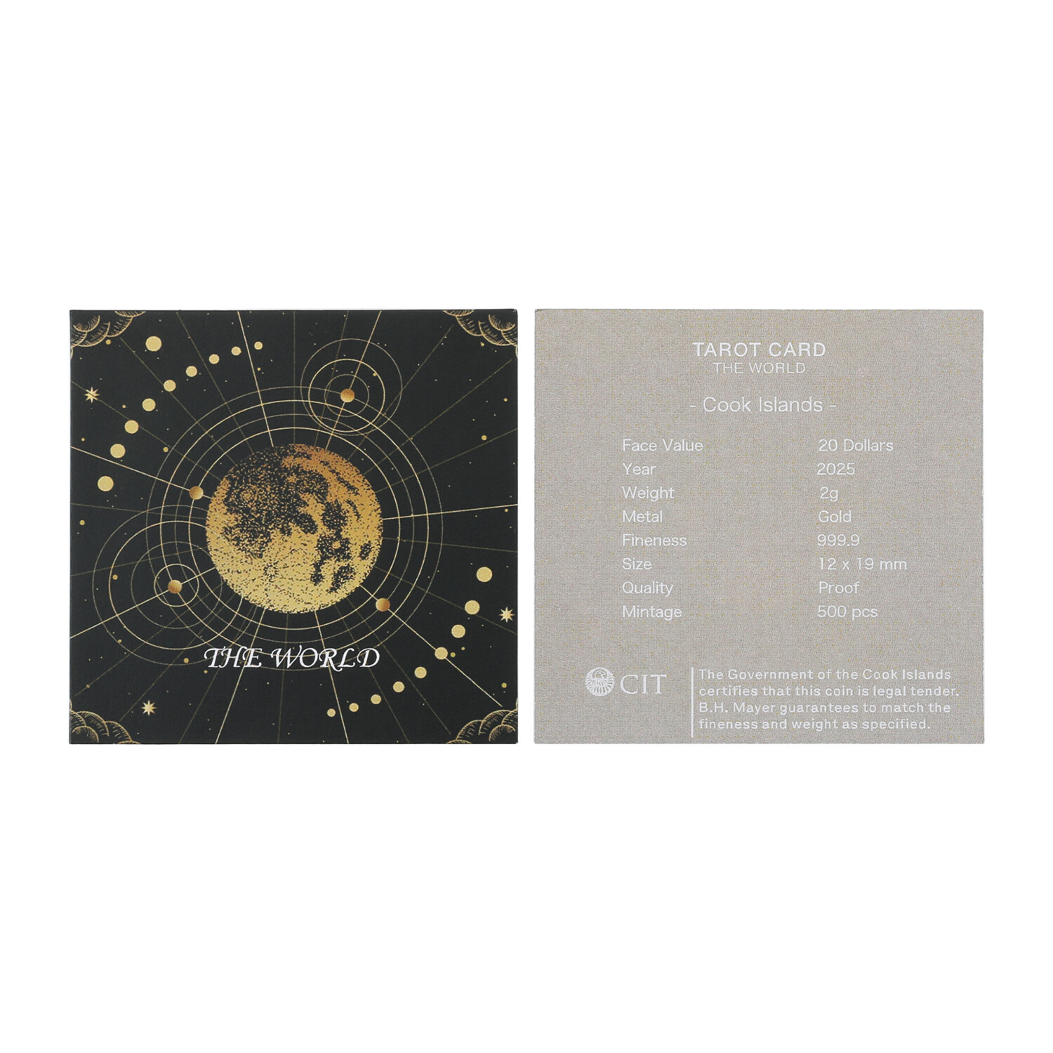 チェルカーレ 純金 ２０２５年 ザ・ワールド インゴット型コイン ペンダントトップ