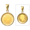 チェルカーレ 純金　ロイヤルミント製造 ２０２５年 クローバーコイン ペンダントトップ ＜１／３０オンス＞