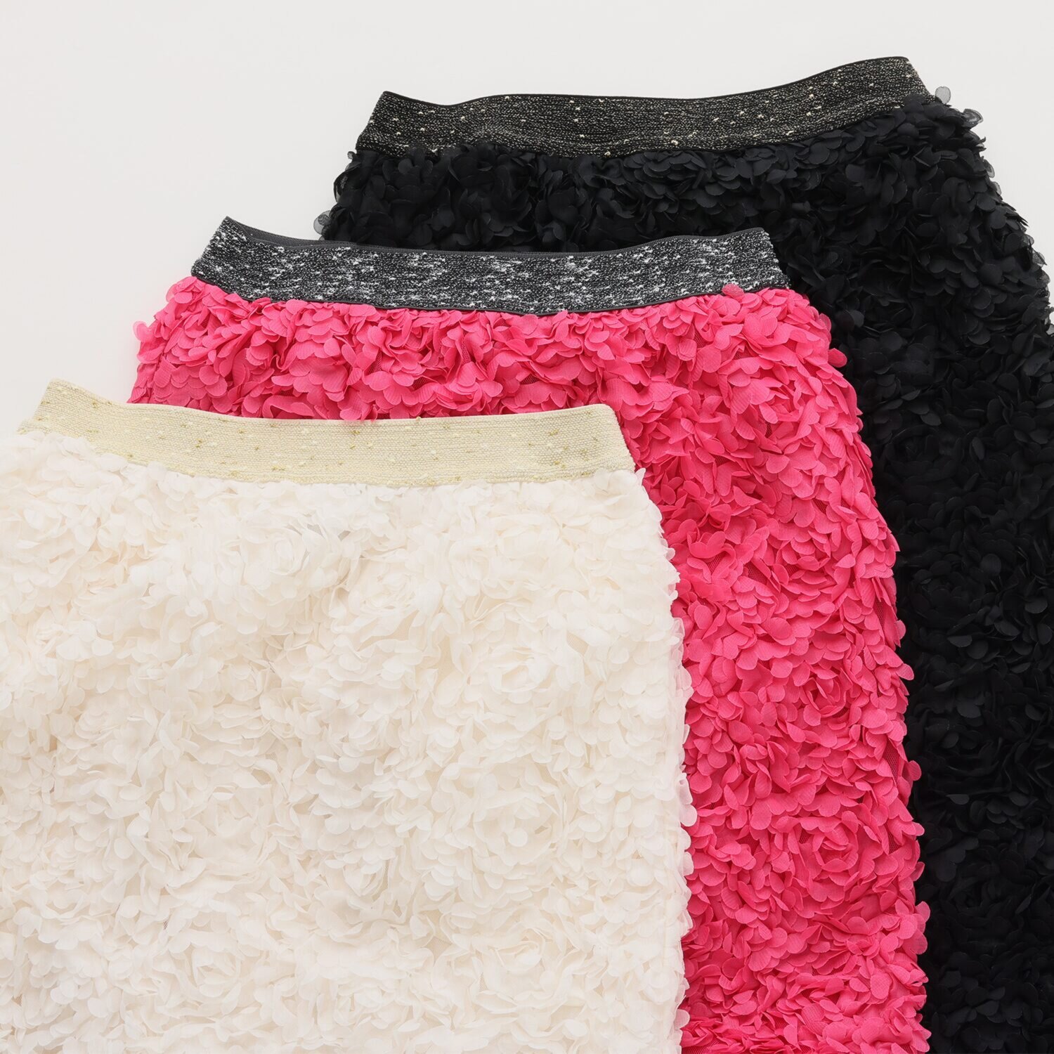 プリモヴァローレ フラワーレース スカート