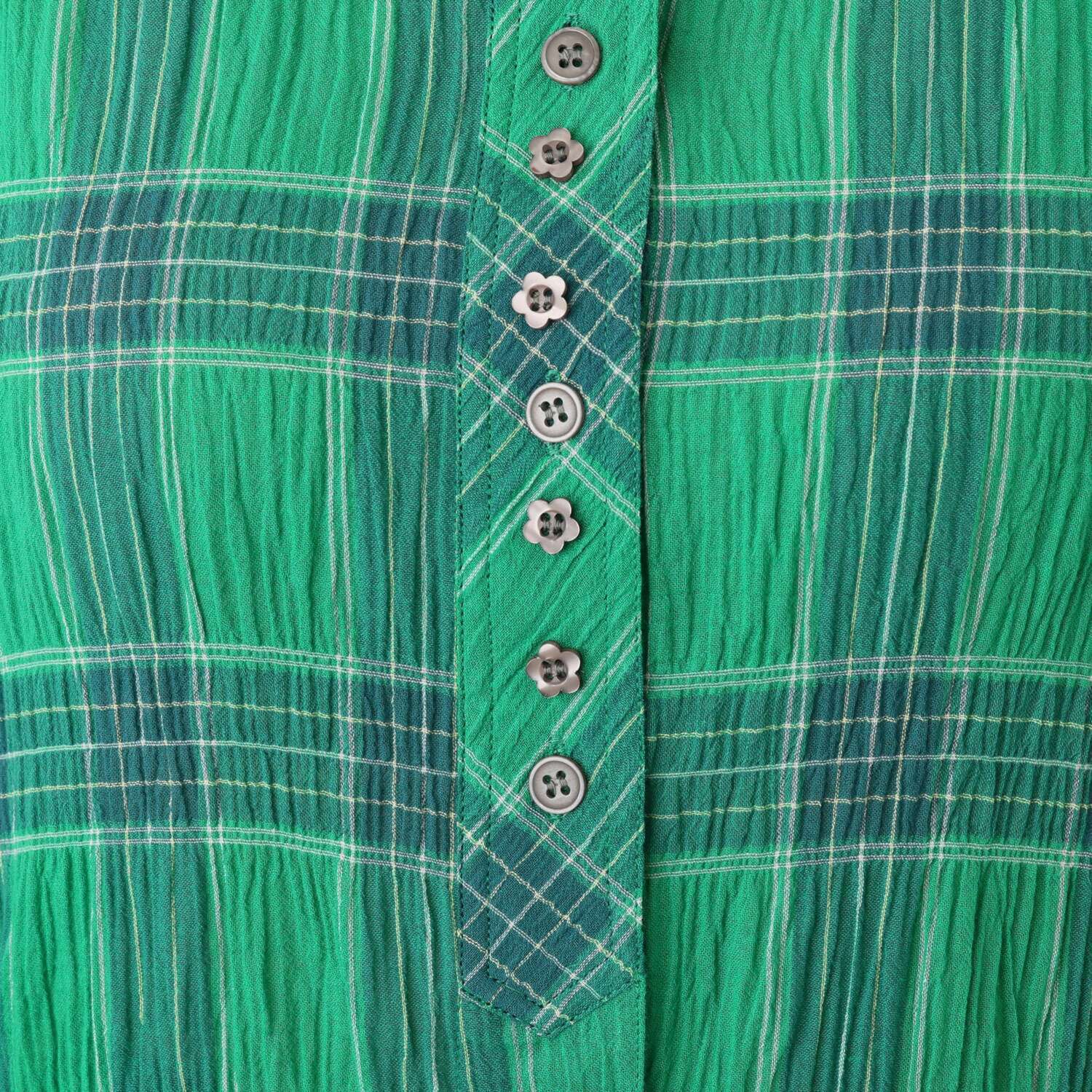 ダジュール 楊柳 チェックブラウス