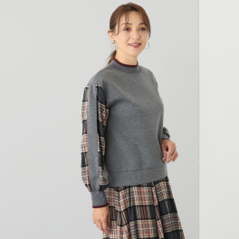 スタイル・ラヴィー ダンボールニット モールチェック プルオーバー