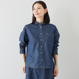 スタイル・ラヴィー バックデザイン デニムシャツ