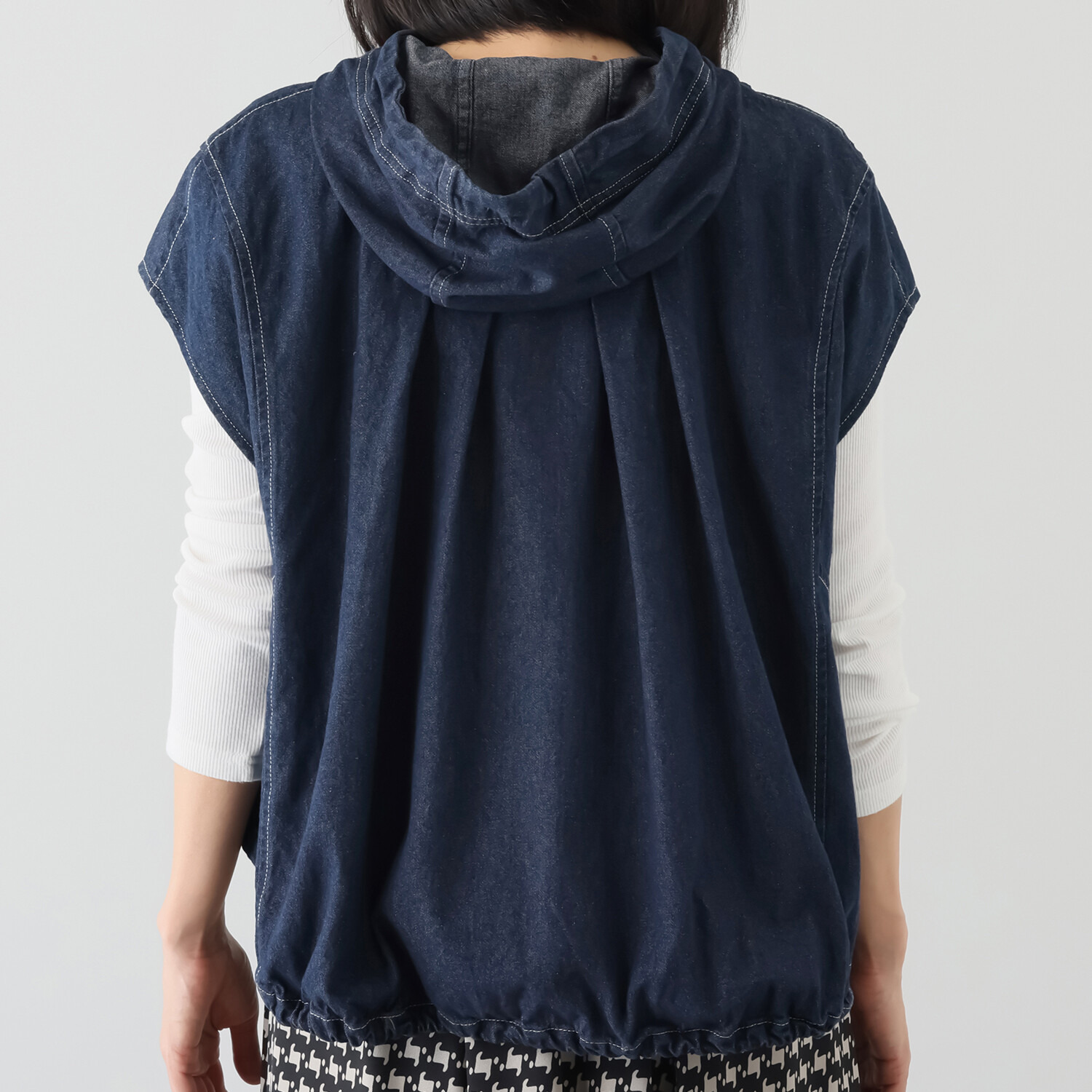 スタイル・ラヴィー フーディーデニムベスト