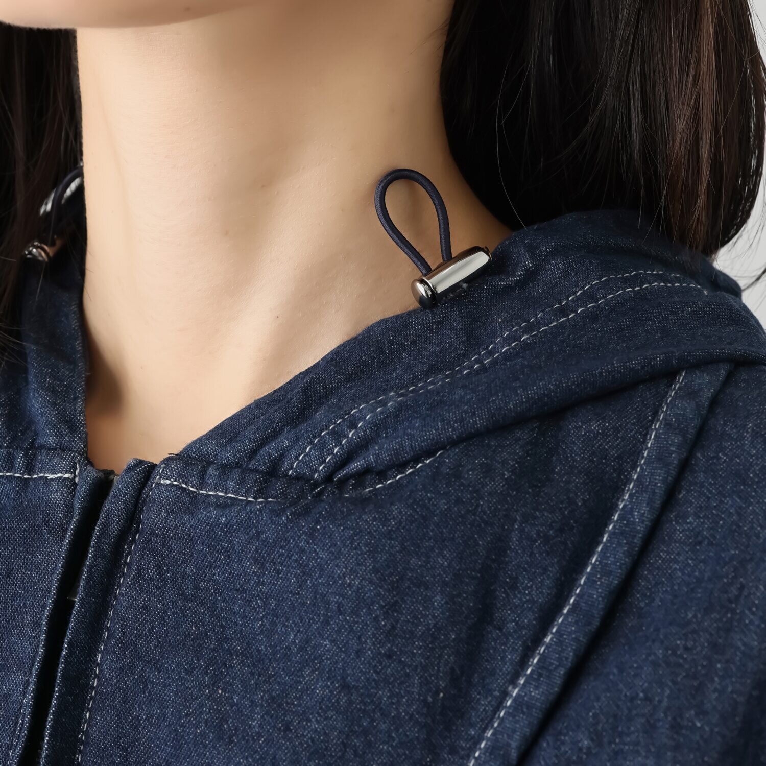 スタイル・ラヴィー フーディーデニムベスト