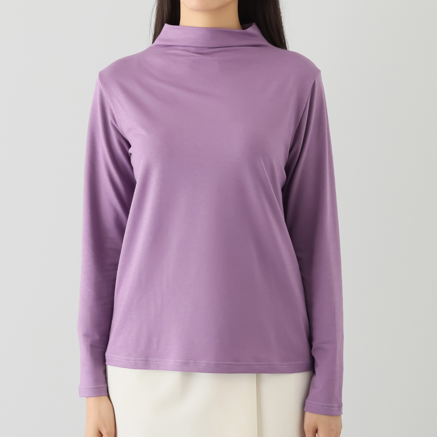 ココンライフ　ドゥ ＵＶカット・吸湿発熱 ルナセル（Ｒ）ベア天竺 ボトルネックプルオーバー