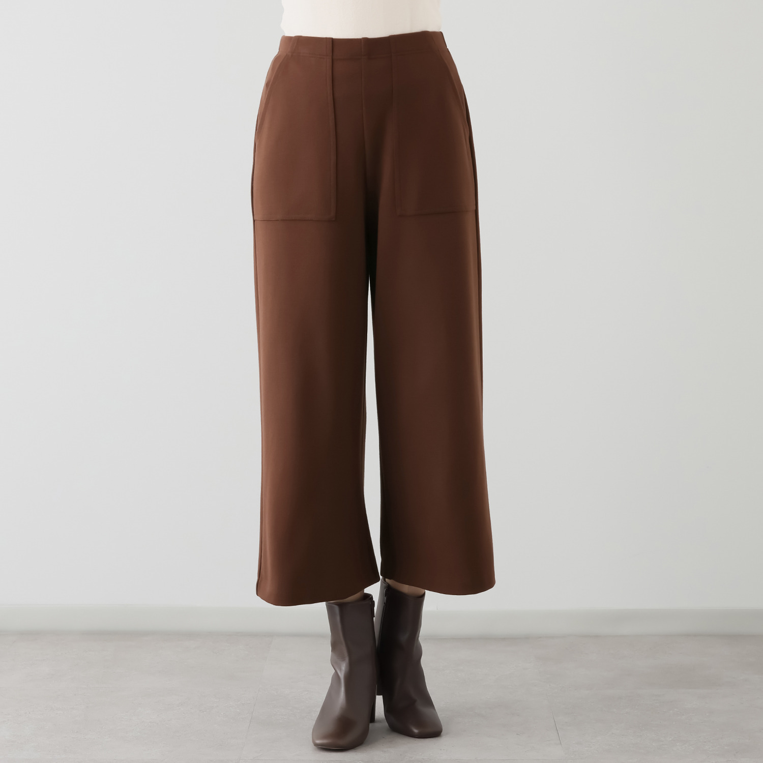 ＴＡＫＵＭＩＢＡ 吸湿発熱 クロスウォーム ベイカーワイドパンツ