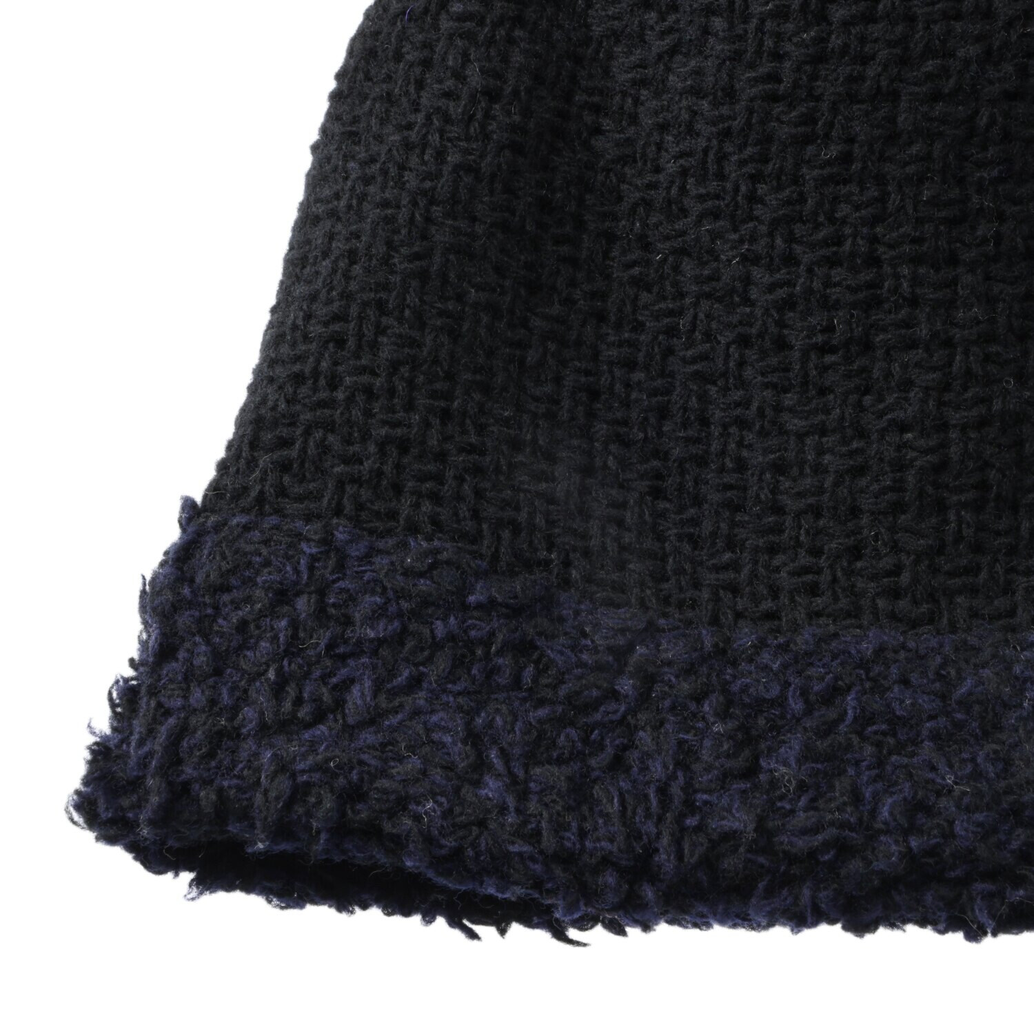 ベル・モード リバーシブルで ４通り楽しめる！ 日本製 タスマニアラムウール混 ニットワッチ