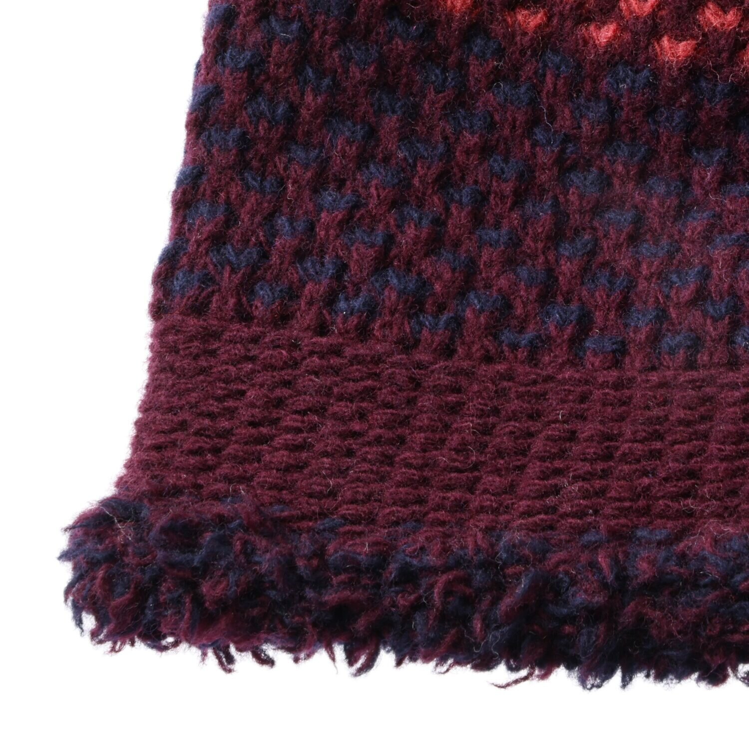 ベル・モード リバーシブルで ４通り楽しめる！ 日本製 タスマニアラムウール混 ニットワッチ