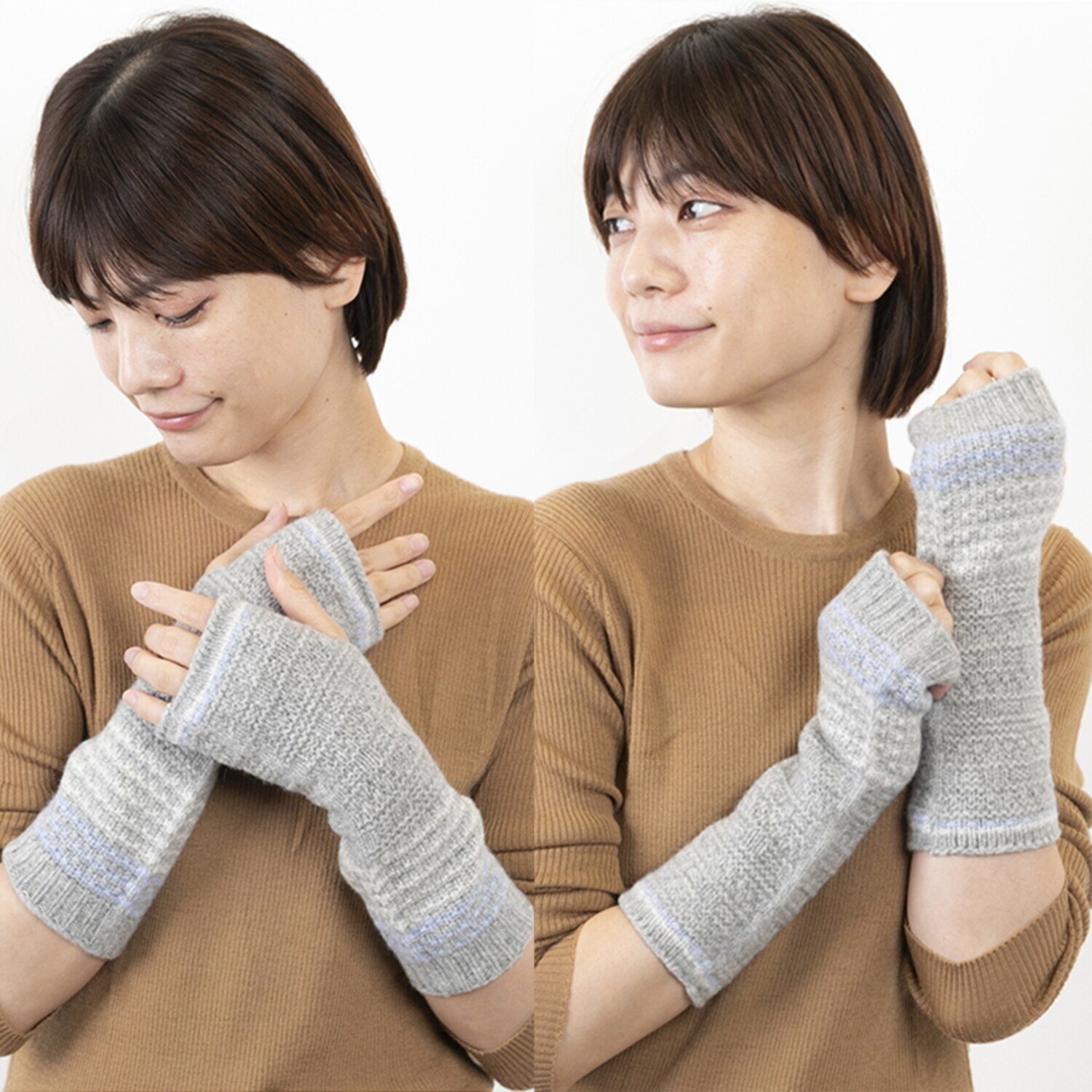 ベル・モード 日本製 タスマニア ラムウール１００％ ２ウェイアームウォーマー